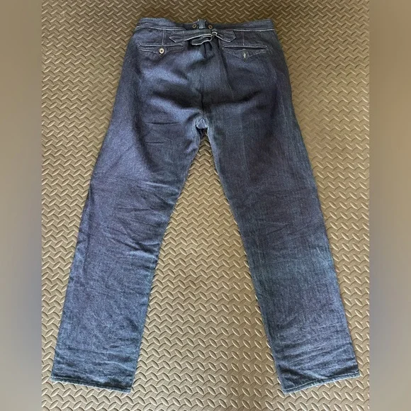 MISTER FREEDOM Le Valseur - Indigo HBT Trousers Pants Size 34 Made in Japan Mint - Picture 2 of 12